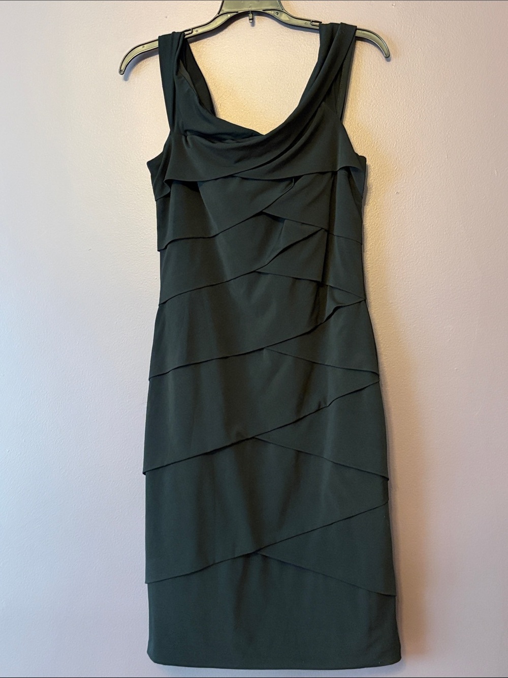White House Black Market Instantly slimming black midi dress 12